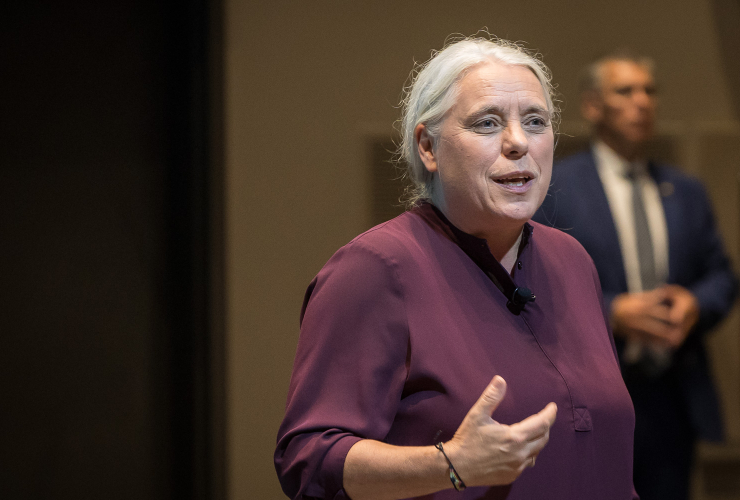 Manon Massé, Quebec solidaire spokesperson, 17 August 2018