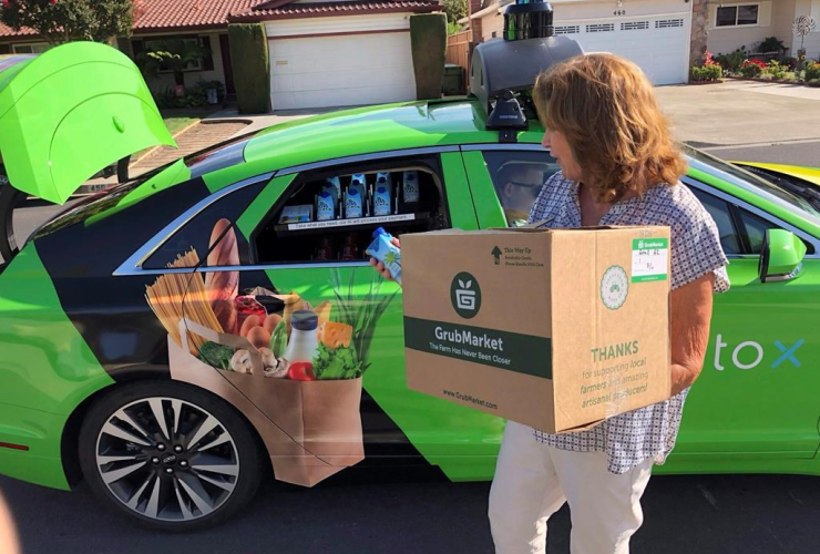  Maureen Blaskovich, coconut water, backseat window, self-driving car, Lincoln MKZ, AutoX, San Jose, Calif.,