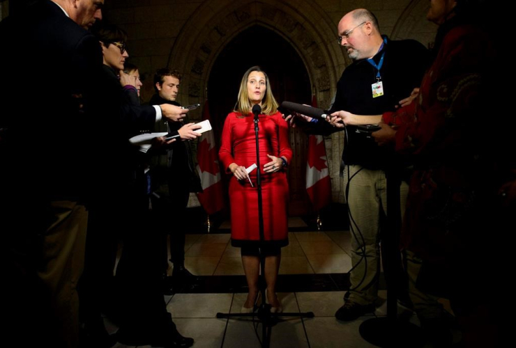 Minister of Foreign Affairs Chrystia Freeland,