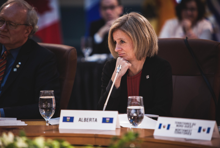 Rachel Notley meets with premiers in Ottawa on Dec. 9, 2016. Photo by Alex Tétreault