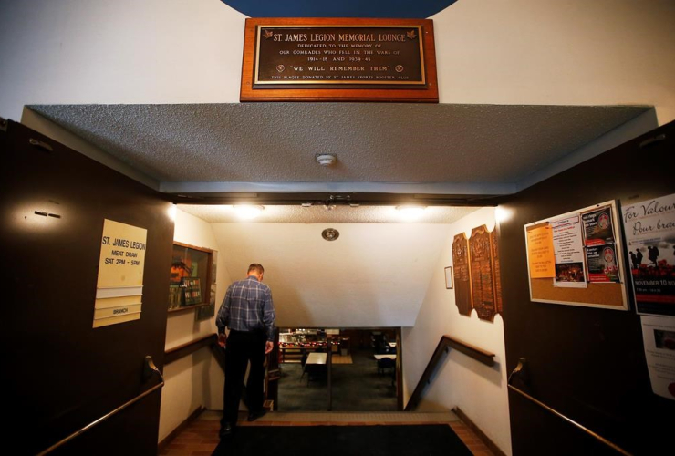 plaque, soldiers, killed, World War 1,  World War 2, Memorial Lounge, Royal Canadian Legion, 