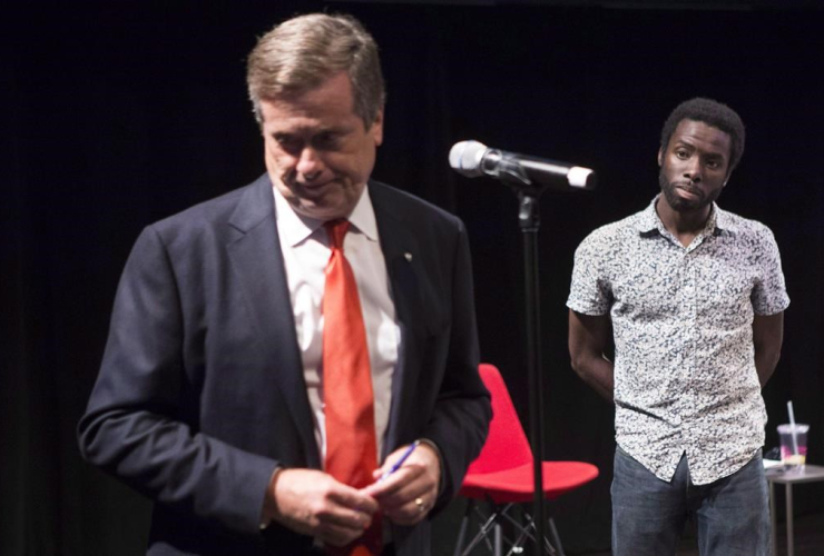 Toronto Mayor John Tory, Desmond Cole, 