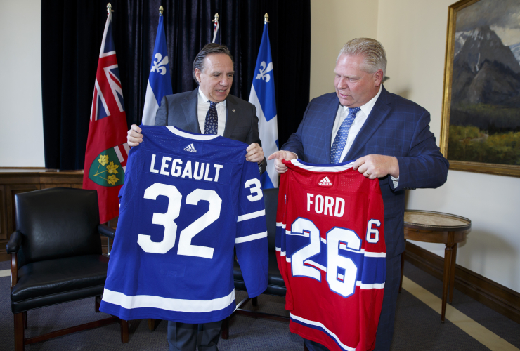 François Legault, Doug Ford, Toronto Maple Leafs, Montreal Canadiens