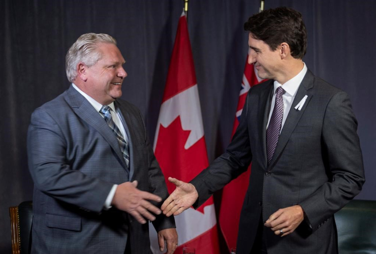 Prime Minister Justin Trudeau, Ontario Premier Doug Ford, Montreal,