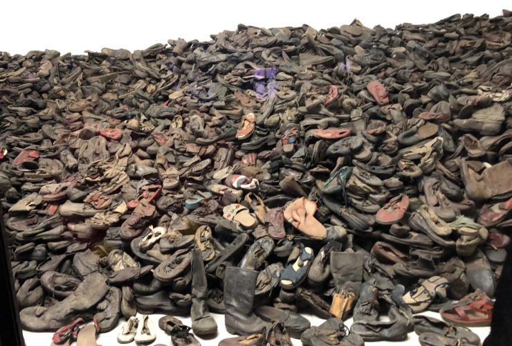 Shoes at Auschwitz by Tzeporah Berman. December 2018.