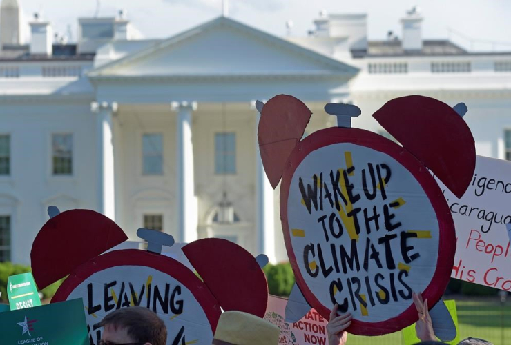 protesters, White House, Washington, President Donald Trump, Unites States, Paris climate change accord, 