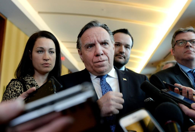 Quebec Premier Francois Legault, Gatineau, 