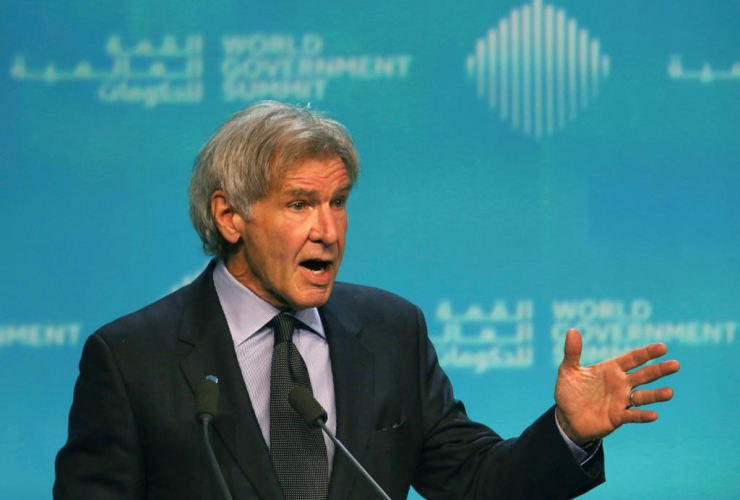 American actor, Harrison Ford, ocean conservation, World Government Summit, Dubai, United Arab Emirates, 