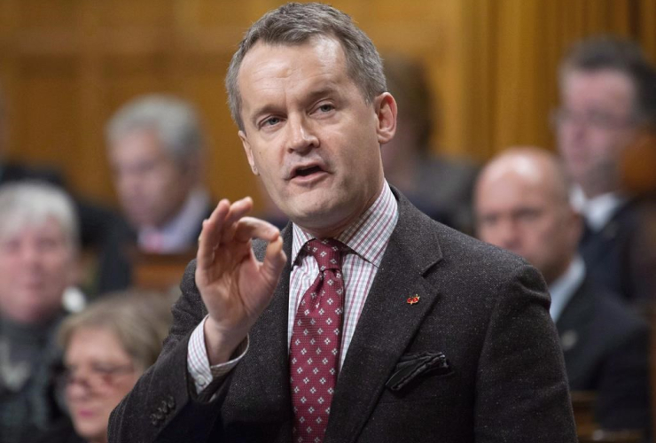 Minister of Veterans Affairs, Seamus O'Regan, 