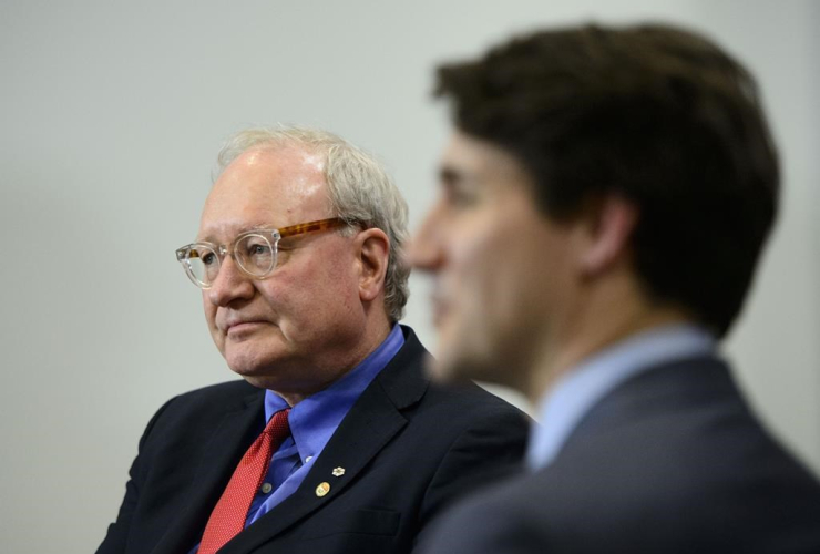 Prime Minister Justin Trudeau, Premier of Prince Edward Island Wade MacLauchlan, 