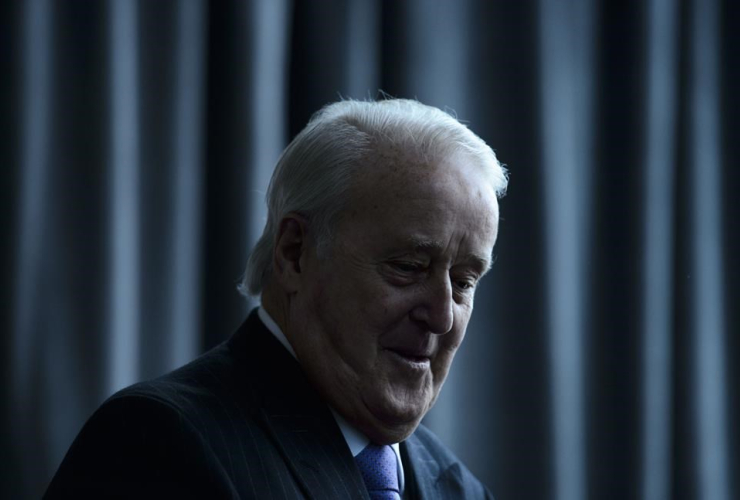 Former prime minister Brian Mulroney,