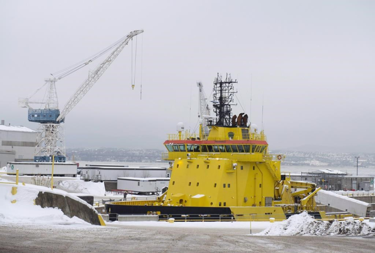 ship, drydock, Davie shipyard,