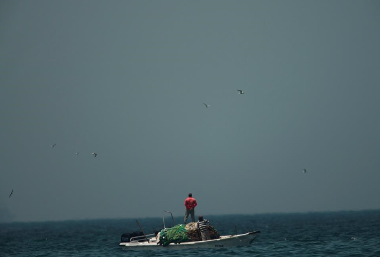 fishing boat, coast of Fujairah, United Arab Emirates, 