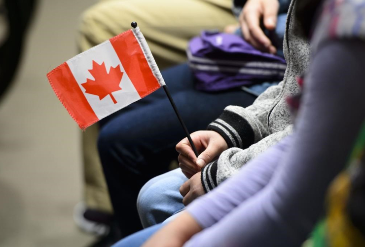 Canadian, flag, citizenship ceremony,