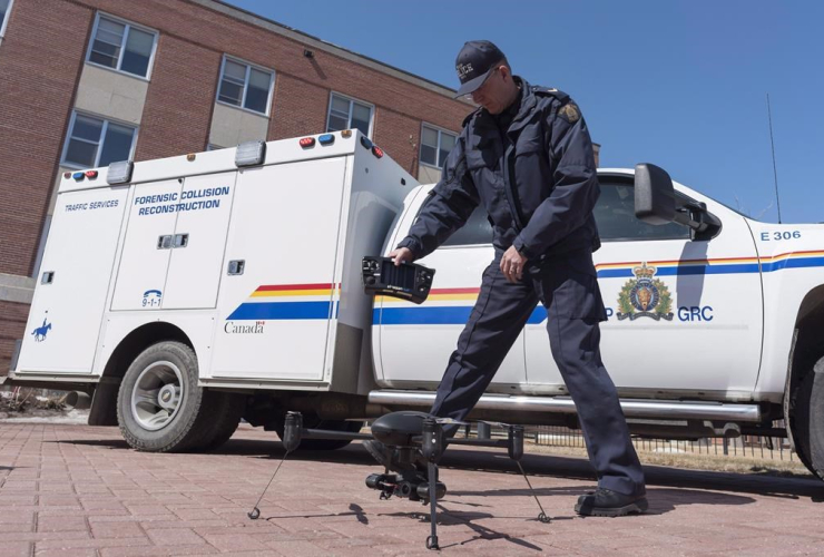 RCMP Cpl. Doug Green, drone, Forensic Collision Reconstruction, 