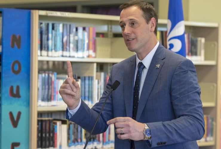 Quebec education minister Jean-Francois Roberge,