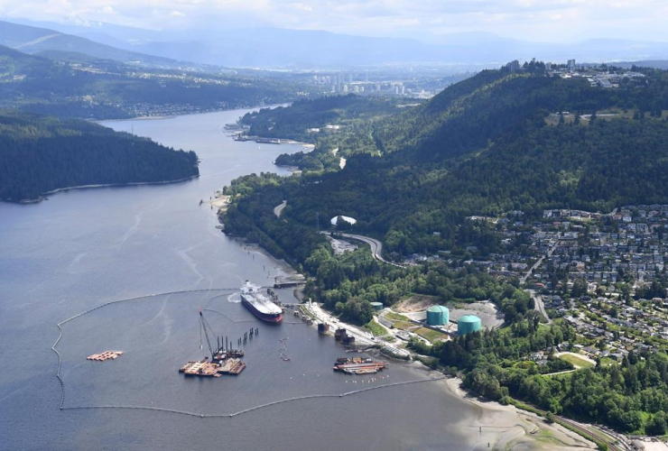 Kinder Morgan, Trans Mountain marine terminal, Burnaby, 