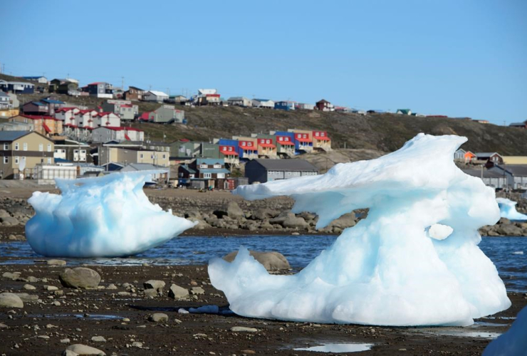 Sea ice, Frobisher Bay, Iqaluit, Nunavut,