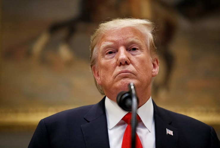 President Donald Trump, Roosevelt Room, White House, 