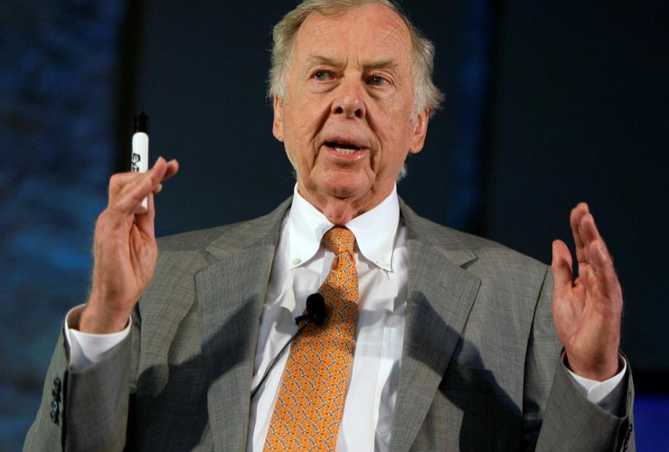 oil and gas developer, T. Boone Pickens,