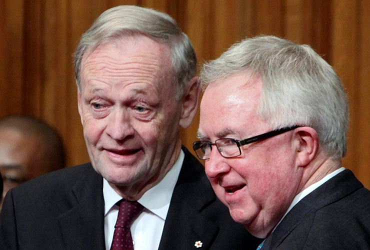 Former prime ministers, Jean Chretien, Joe Clark