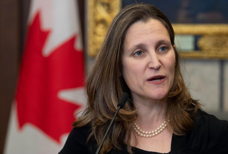 Deputy Prime Minister and Minister of Intergovernmental Affairs Chrystia Freeland,