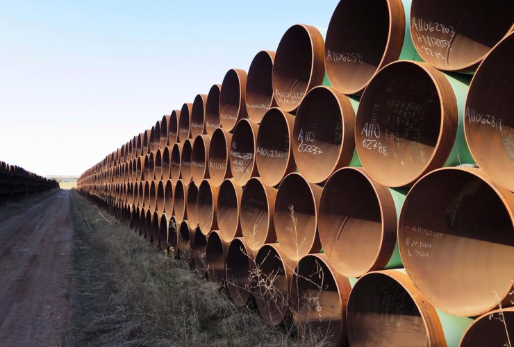 Pipes, Keystone XL pipeline, Gascoyne, 