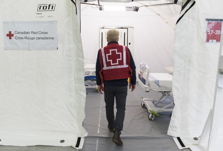 Canadian Red Cross volunteer,