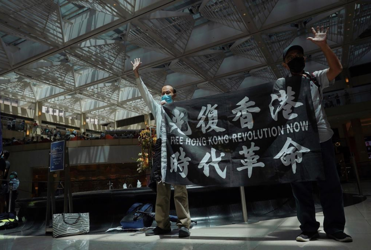 Protesters, Hong Kong, 