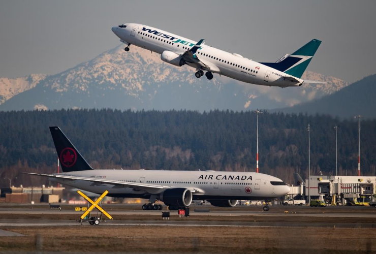 Air Canada flight, Toronto, Westjet flight,