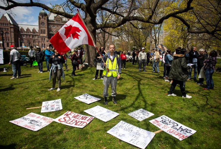 Protesters, Ontario Legislature, Toronto, 