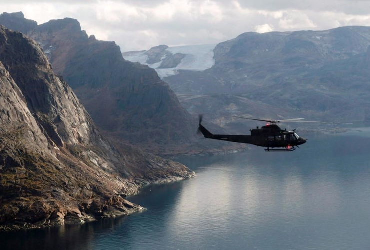 Canadian military, Griffon helicopter, Baffin Island,