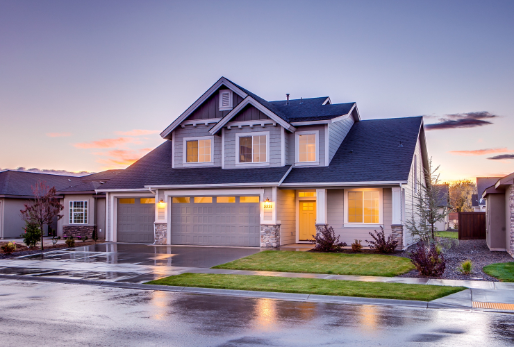 A house in the suburbs.