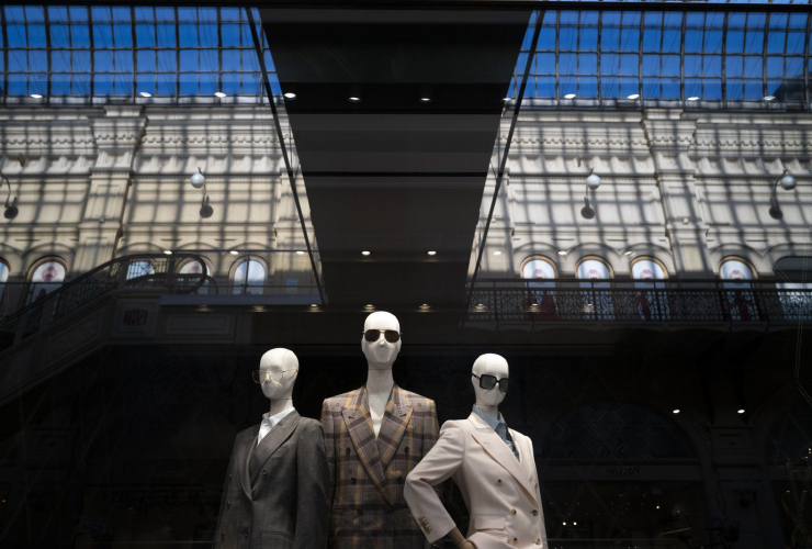 Mannequins, Gucci boutique, Moscow, Russia, 