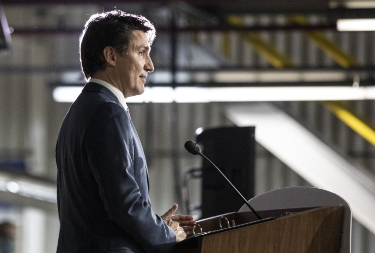 Justin Trudeau, Honda plant, Alliston, Ont., 