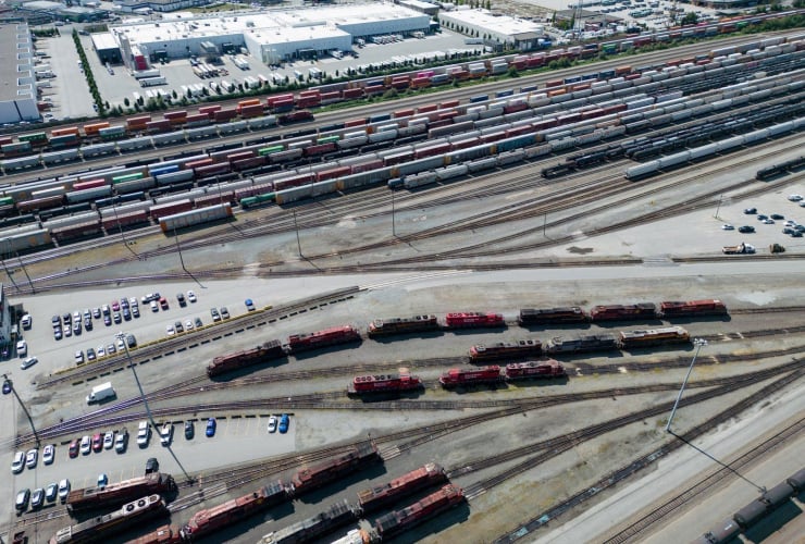 Canadian Pacific Kansas City rail yard,