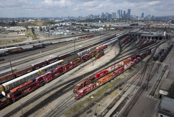 CPKC railyard, Calgary,