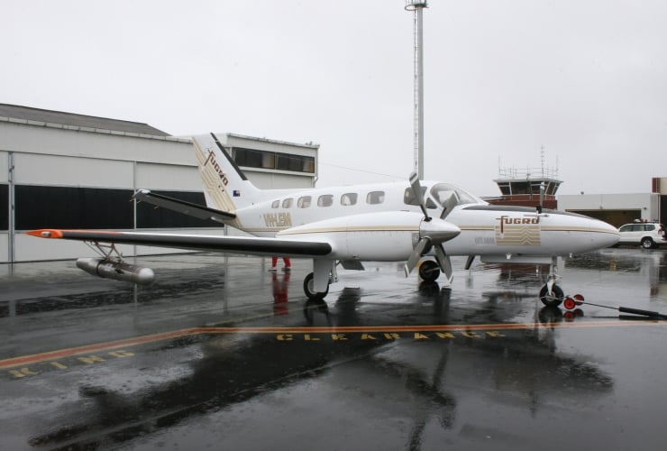 Cessna 441 Conquest II, VH-LEM, Cloud Seeding,