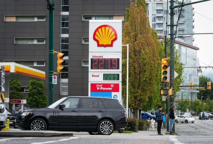 Shell gas station,