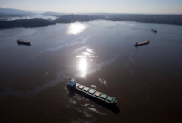 Canadian Press, Aerial view of oil spill