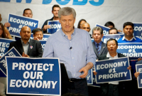 Stephen Harper, Conservative Party, Postmedia endorsement, Postmedia, Canadian economy