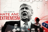 Donald Trump is depicted on the cover of a new report on hate in the U.S. Image courtesy of the Southern Poverty Law Center 