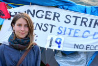 Kristin Henry, hunger strike, Site C Dam, BC Hydro, protest, West Moberly