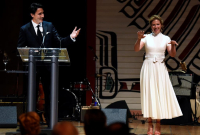 Justin Trudeau, Sophie Grégoire Trudeau, Parliamentary Press Gallery Dinner, Ottawa