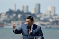 Eduardo Garcia, climate bill signing, Treasure Island