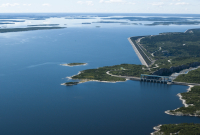 Hydro-Quebec - Hydro-Quebec's Robert Bourassa generating facility and the La Grande 2-A generating station in Baie-James, northern Quebec