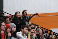 Audience members, Prime Minister Justin Trudeau, Thompson Rivers University, Kamloops, 