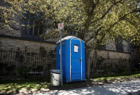 porta-pottie, Knox Presbyterian Church,