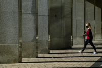 woman, wears, mask, COVID-19 pandemic,