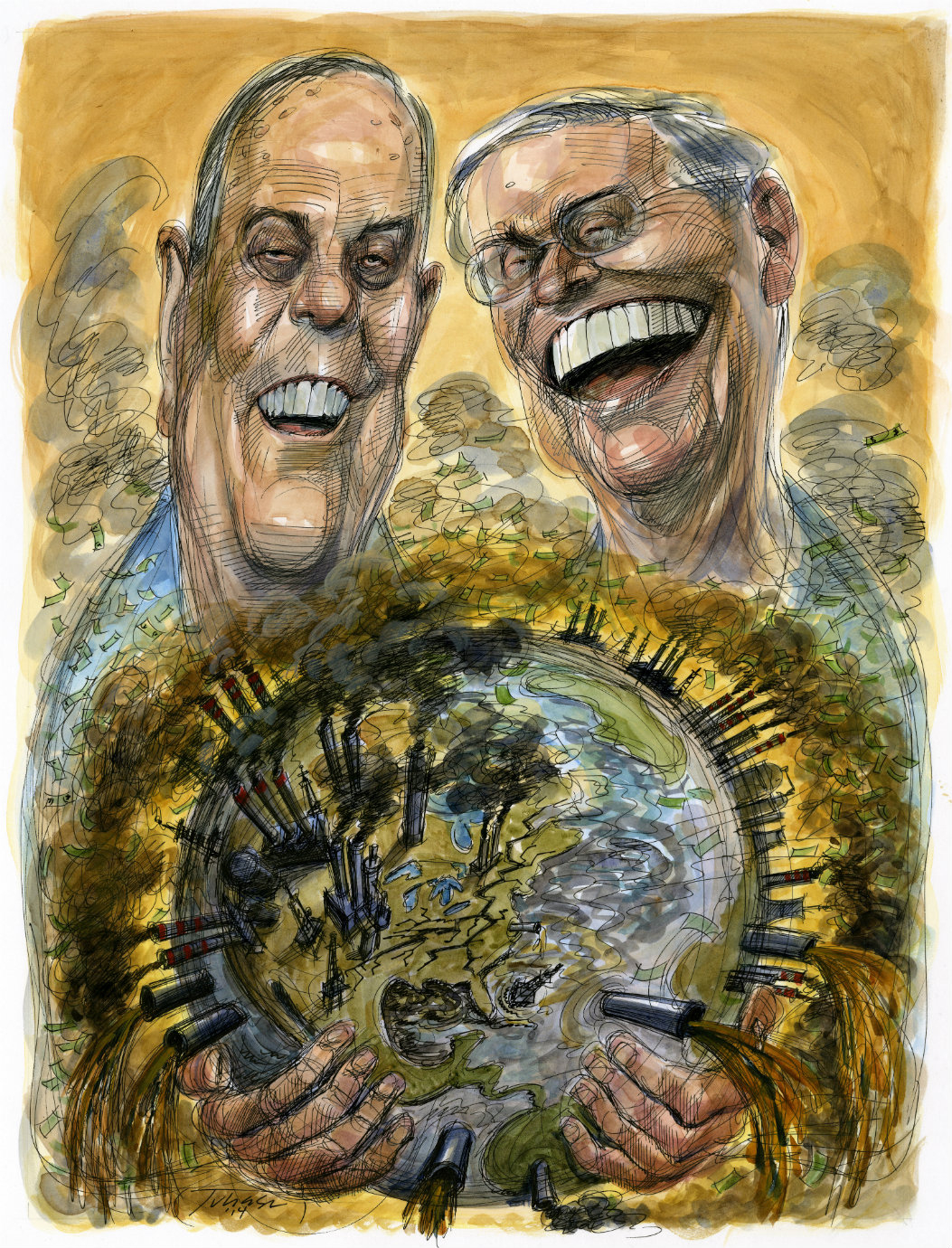 Koch brothers, David and Charles Koch, 